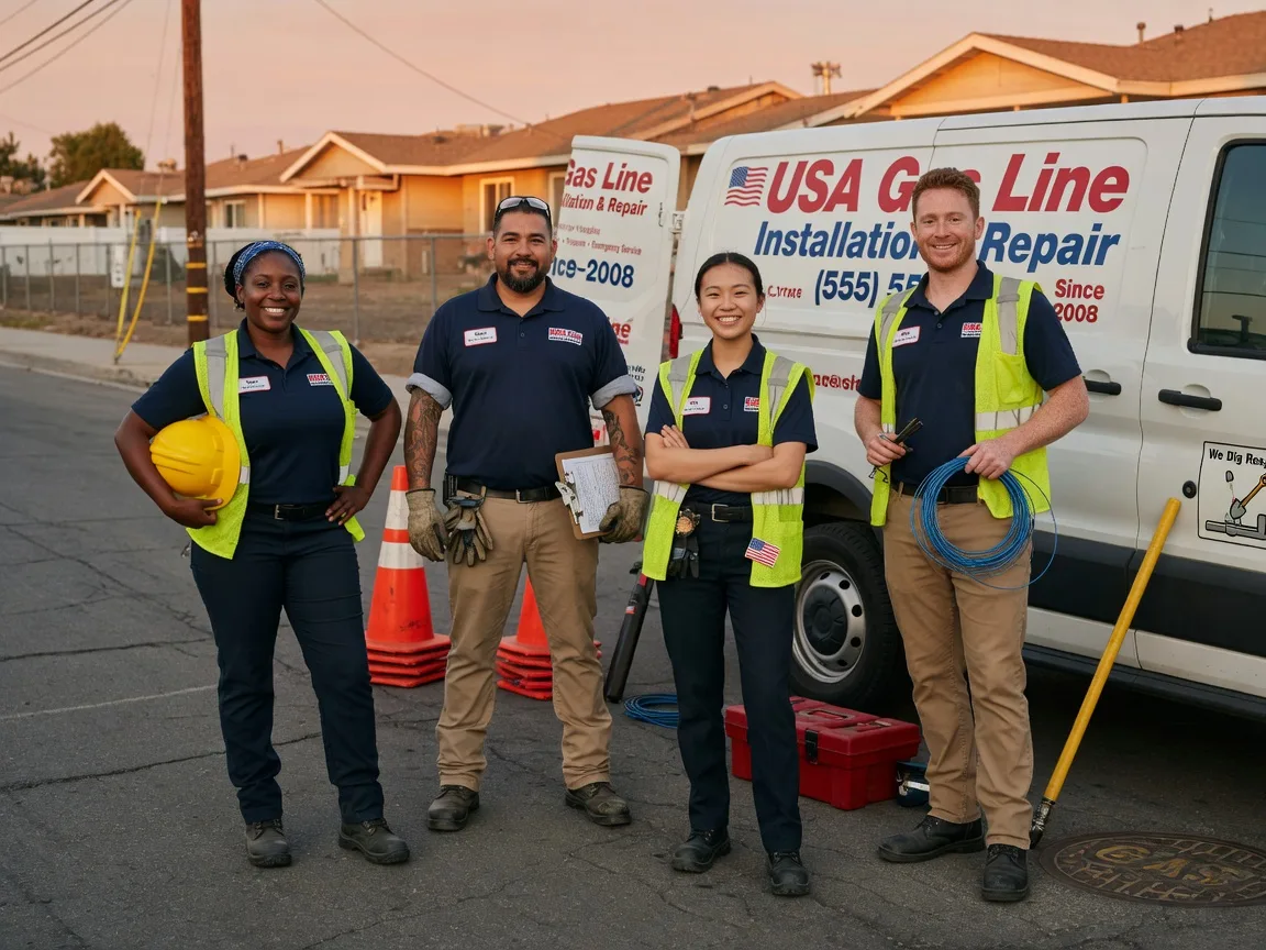 Gas Line Installation company in Nada, TX